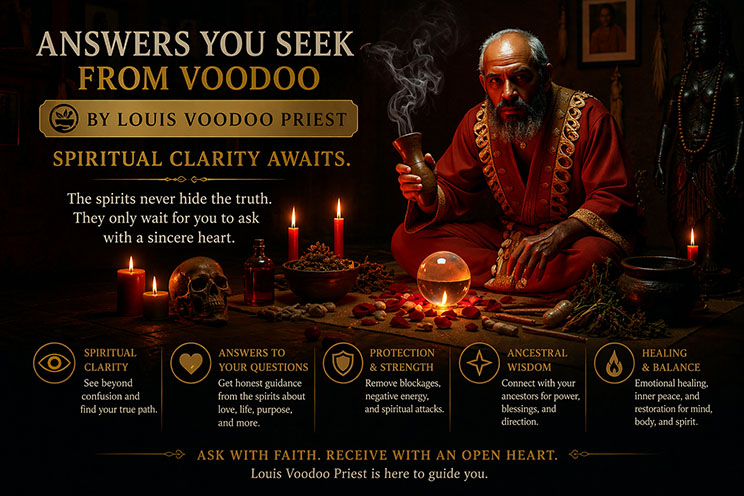 Louis Voodoo Priest offering spiritual answers and guidance